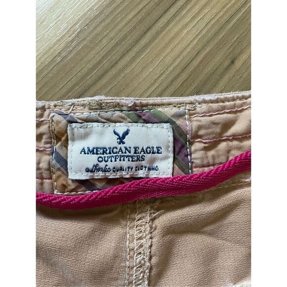 American Eagle Women's Tan and Pink Shorts S - Picture 2 of 8